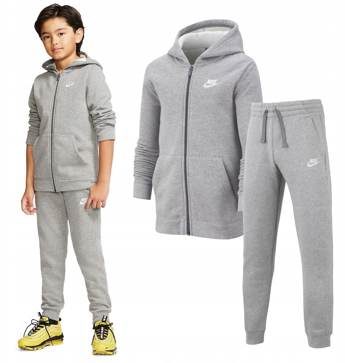 Dresy i komplety dla chłopców - Nike Dres Dziecięcy Komplet Bluza + Spodnie BV3634 - grafika 1