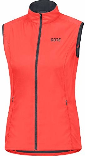 Odzież trekkingowa damska - GORE WEAR Gore Wear R5 damska kamizelka do biegania Gore-Tex Infium, pomarańczowa, 34 - grafika 1