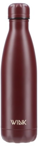 Butelki termiczne - WINK Bottle BURGUNDY 3B32-906FB - grafika 1