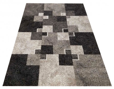 Dywany - Szary miękki nowoczesny dywan Sengalo 3X - grafika 1