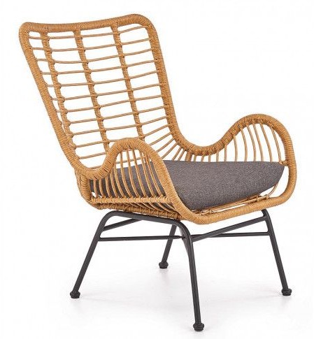 Fotele i krzesła ogrodowe - Elior Fotel rattanowy Harmony - grafika 1