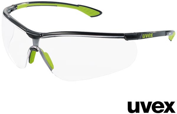 Okulary ochronne - Uvex UX-OO-STYLE - transparentne okulary ochronne, lekkie i wygodne - ważą zaledwie 23g, klasa optyczna 1. - grafika 1