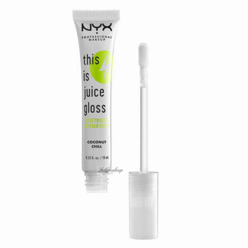 Błyszczyki do ust - NYX Professional Makeup Professional Makeup - This is Juice Gloss - Lip Gloss - Błyszczyk do ust - 10 ml - 01 - COCONUT CHILL - grafika 1