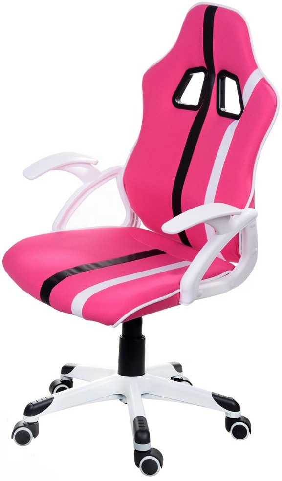 Fotele i krzesła biurowe - Giosedio Fotel biurowy GIOSEDIO różowy, model FBL012 FBL012 - grafika 1