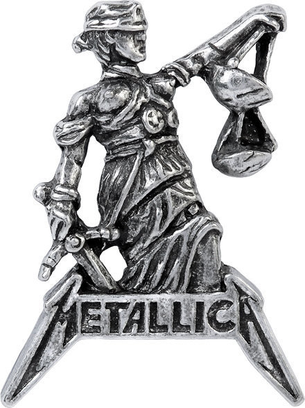 Merch - Metallica Metallica Justice For All Pin Badge - grafika 1