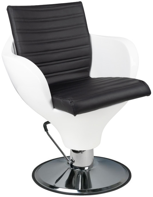 Fotele fryzjerskie - GABBIANO ACTIVESHOP Fotel Fryzjerski Ferrara Biało - Czarny 10003_132951 - grafika 1