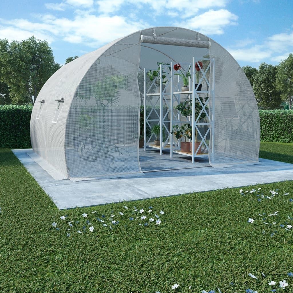 Szklarnie ogrodowe - vidaXL Szklarnia ogrodowa, stalowa konstrukcja, 9 m, 300x300x200 cm - grafika 1
