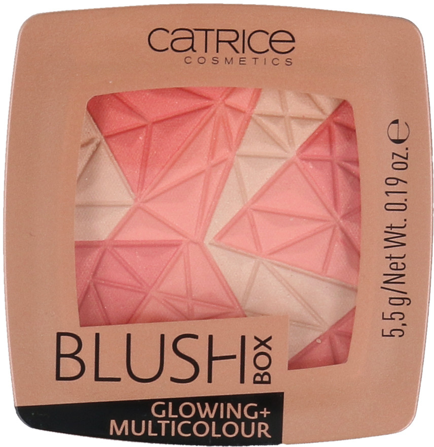 Róże do policzków - Catrice Blush Box Glowing + Multicolour Róż Do Policzków 010 Dolce Vita - grafika 1