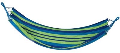 Hamaki - Spokey Hamak Ipanema 200x100 cm Niebiesko-zielony - grafika 1