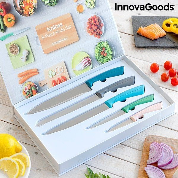 Noże kuchenne - InnovaGoods InnovaGoods Zestaw noży InnovaGoods 5 części V0103137 - grafika 1