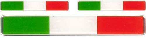Flagi i akcesoria - Autostyle Naklejka flaga Włoch 3ST 3d. QR 1687 - grafika 1