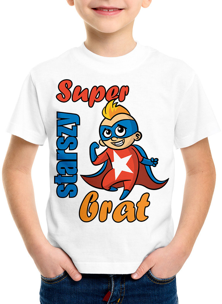 Koszulki dla chłopców - Poczpol Super starszy brat - koszulka dziecięca 42985-M - grafika 1