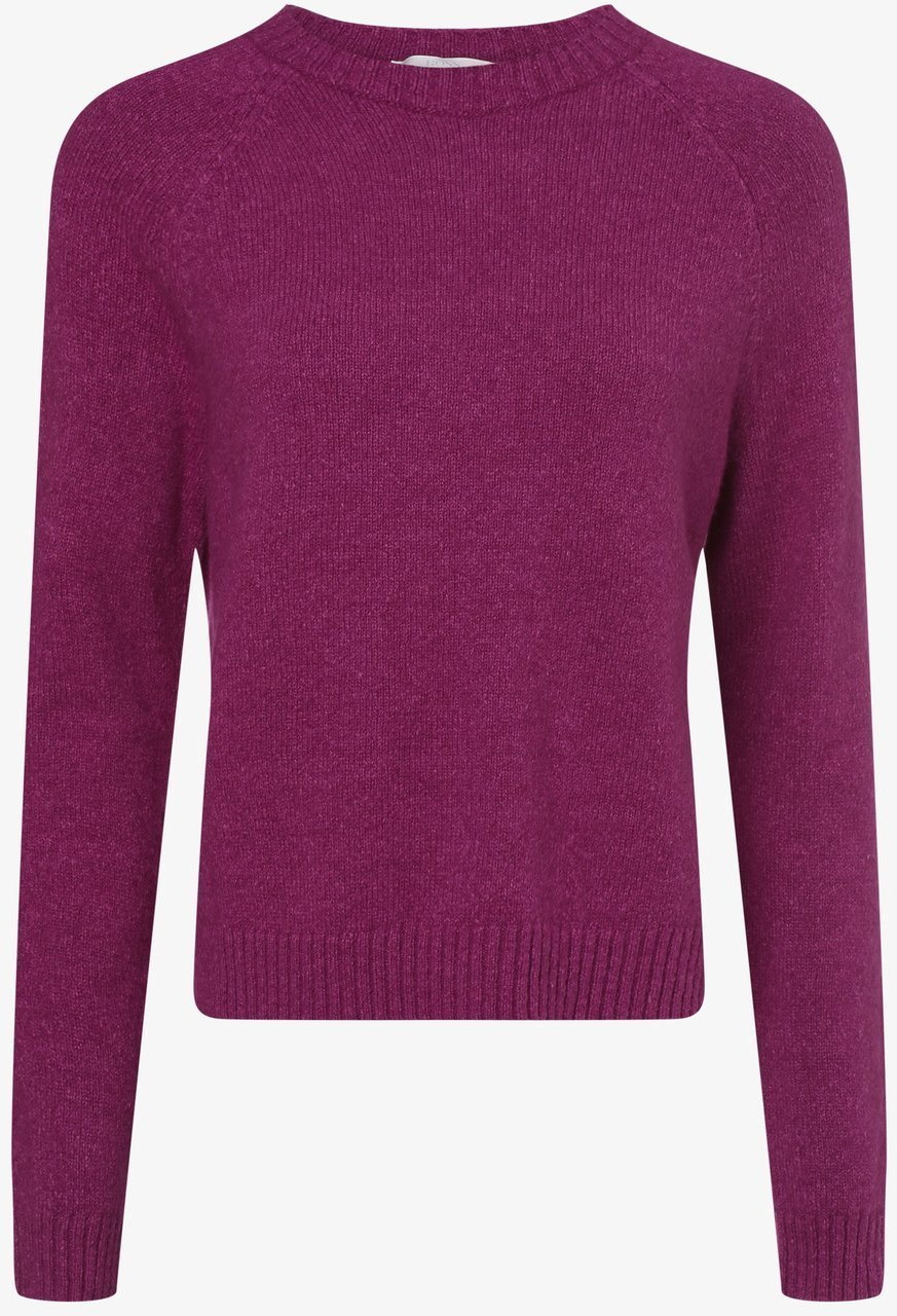 Swetry damskie - Boss Sweter damski z dodatkiem alpaki Febisa, różowy - grafika 1