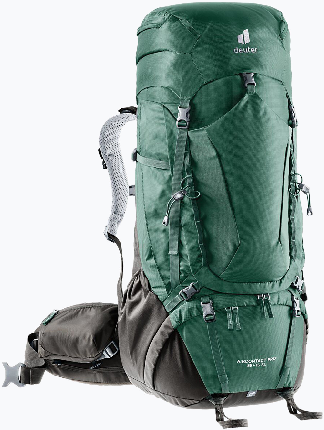 Plecaki - Deuter Plecak trekkingowy Aircontact PRO 55 + 15 SL zielony 3330021 - grafika 1