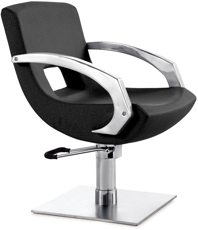 Fotele fryzjerskie - GABBIANO ACTIVESHOP fotel fryzjerski q-3111 czarny - grafika 1