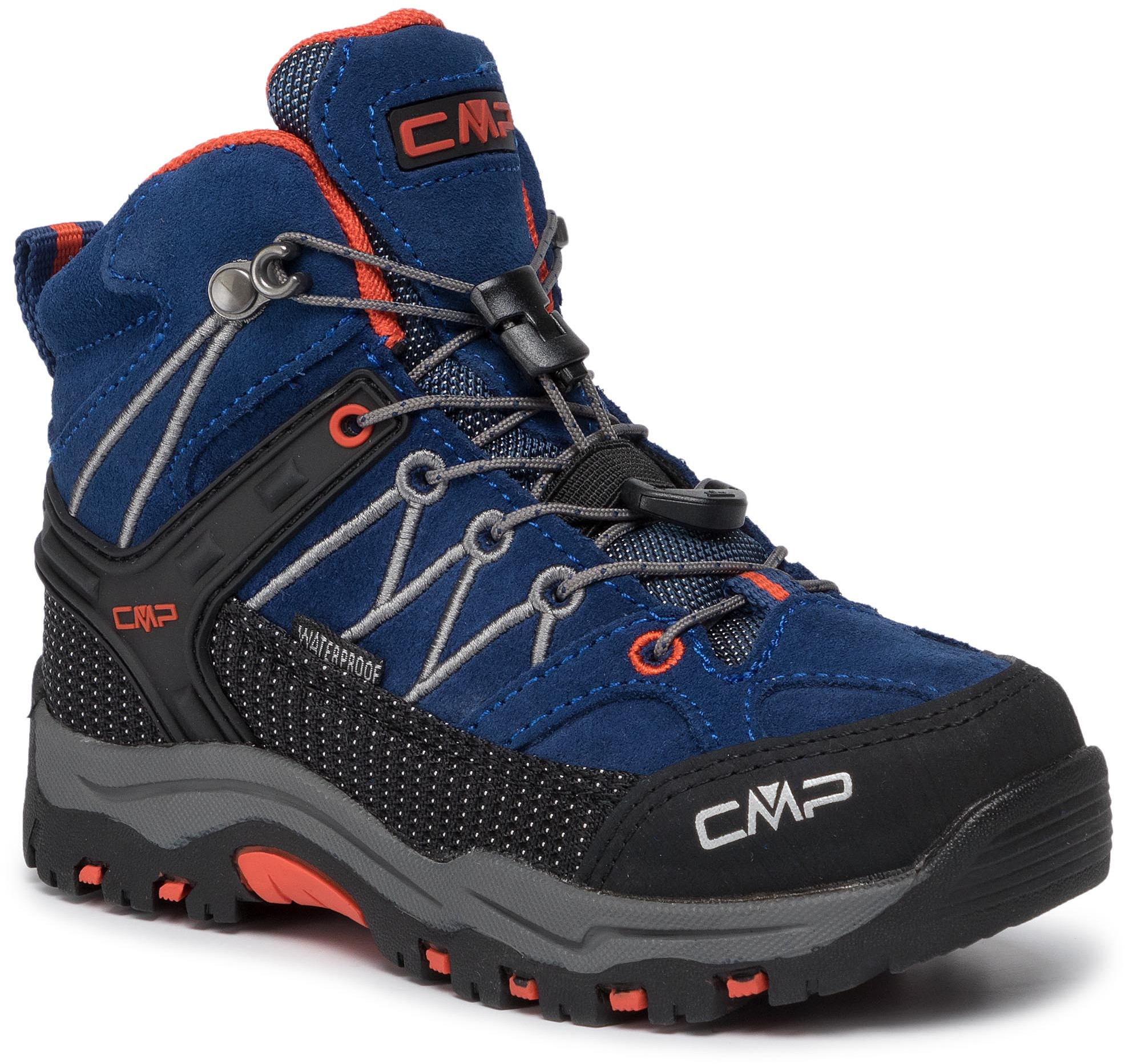 Buty trekkingowe dziecięce - Trekkingi CMP - Kids Rigel Mid Trekking Shoes Wp 3Q12944 Marine/Tango 05MD - grafika 1