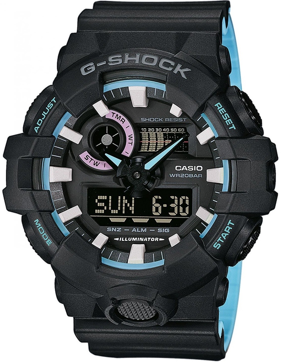 Zegarki męskie - Casio G-Shock GA-700PC-1AER - grafika 1