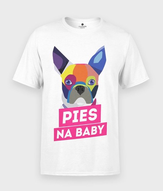 Koszulki męskie - MegaKoszulki Koszulka Pies na baby - grafika 1