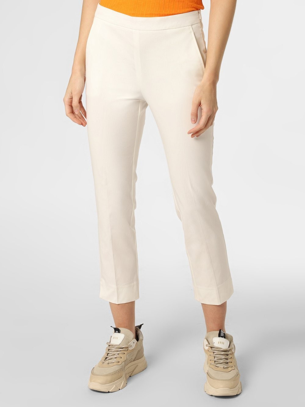 Spodnie damskie - MAX&Co Spodnie damskie Dea, biały - grafika 1
