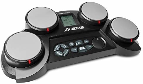 Instrumenty perkusyjne - Alesis CompactKit 4 elektroniczna perkusja z pałeczkami perkusyjnymi, 4 dynamicznymi padami perkusyjnymi i 70 dźwiękami perkusyjnymi COMPACTKIT4 - grafika 1