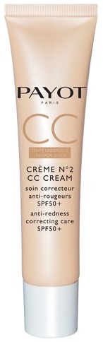 Kremy CC - Payot Creme N°2 CC Cream Anti-Redness Correcting Care 40 ml Krem redukujący zaczerwienienia SPF50+ - grafika 1