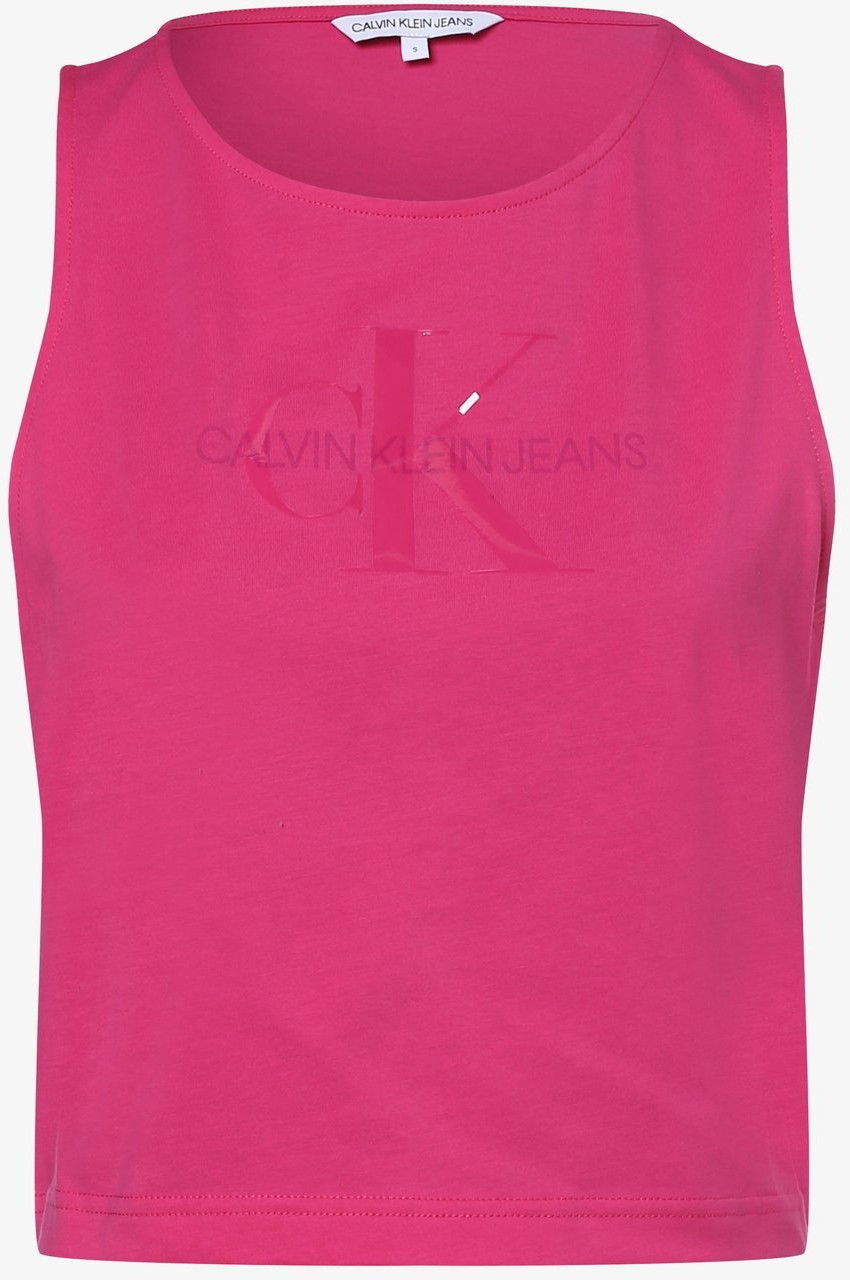 Koszulki i topy damskie - Calvin Klein Jeans Jeans - Top damski, różowy - grafika 1