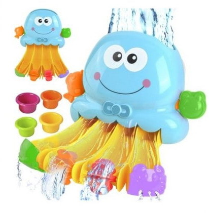 Zabawki do kąpieli - Ośmiornica do wanny kąpieli zjeżdżalnia foremki - grafika 1