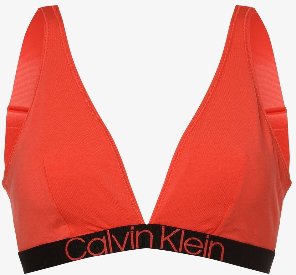 Biustonosze - Calvin Klein Damski biustonosz bez fiszbin bez wypełnienia, pomarańczowy|czerwony - grafika 1