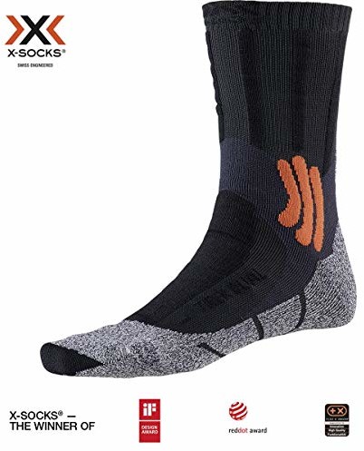 Skarpetki i podkolanówki sportowe - X-Socks Trek Dual Socks, szary, 39-41 - grafika 1