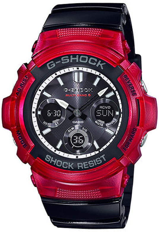 Zegarki męskie - Casio G-Shock AWG-M100SRB-4AER - grafika 1