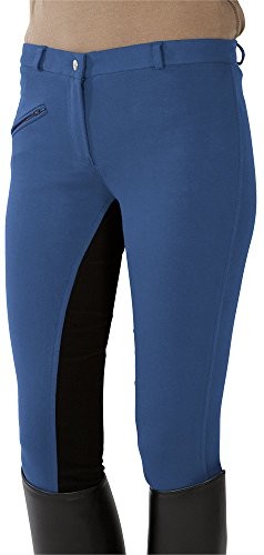Bryczesy - Pfiff spodnie damskie spodnie do jazdy konnej w pełni wysadzana, niebieski, 38 101197-224-38_224_38 - grafika 1