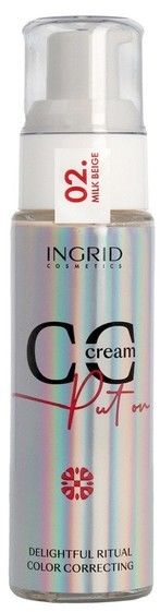 Kremy CC - Ingrid Ingrid CC Cream Put on Krem CC tonujący 02 Milk Beige 30ml - grafika 1