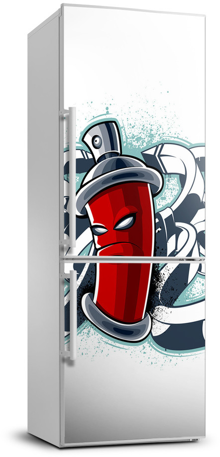 Naklejki na drzwi i meble - Tapeta samoprzylepna na lodówkę Graffiti - grafika 1