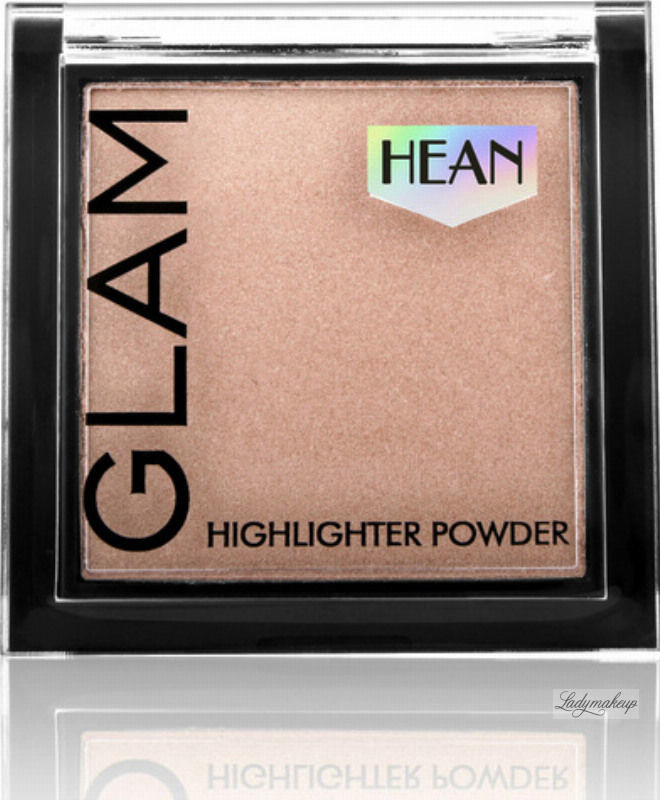Rozświetlacze do twarzy i ciała - HEAN GLAM - Highlighter Powder - Wielofunkcyjny rozświetlacz do twarzy i ciała - 7,5 g - 202 LYCHEE GLOW - grafika 1