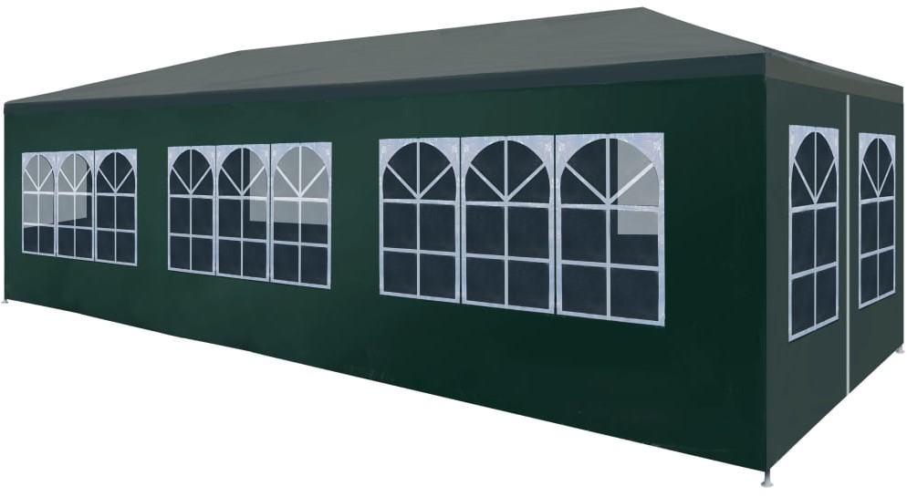 Altany ogrodowe - vidaXL Namiot imprezowy, 3 x 9 m, zielony - grafika 1