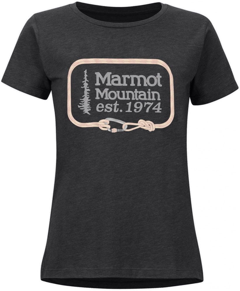 Koszulki sportowe damskie - Marmot Marmot koszulka damska Ascender Tee SS S ciemnoszary - grafika 1