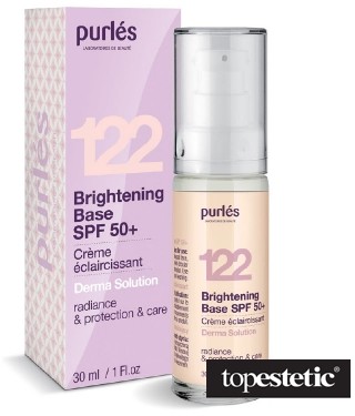 Bazy pod makijaż - Purles 122 Brightening Base SPF 50+ Rozświetlająca baza SPF 50+ 30 ml - grafika 1