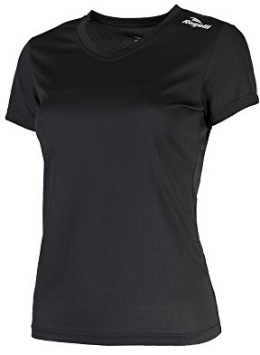 Koszulki sportowe damskie - Rogelli damskie Promo koszulka do biegania, czarny, xl 801.223.XL - grafika 1