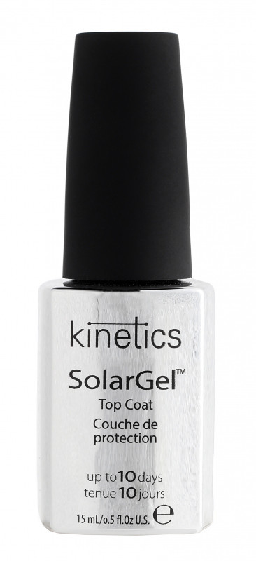 Lakiery do paznokci - Kinetics Kinetics - SolarGel - TOP COAT - Solarny lakier nawierzchniowy KINTSNA - grafika 1