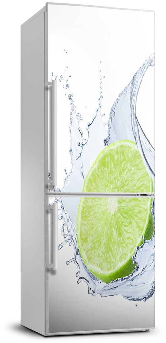 Naklejki na drzwi i meble - Okleina fototapety na lodówkę Limonka - grafika 1