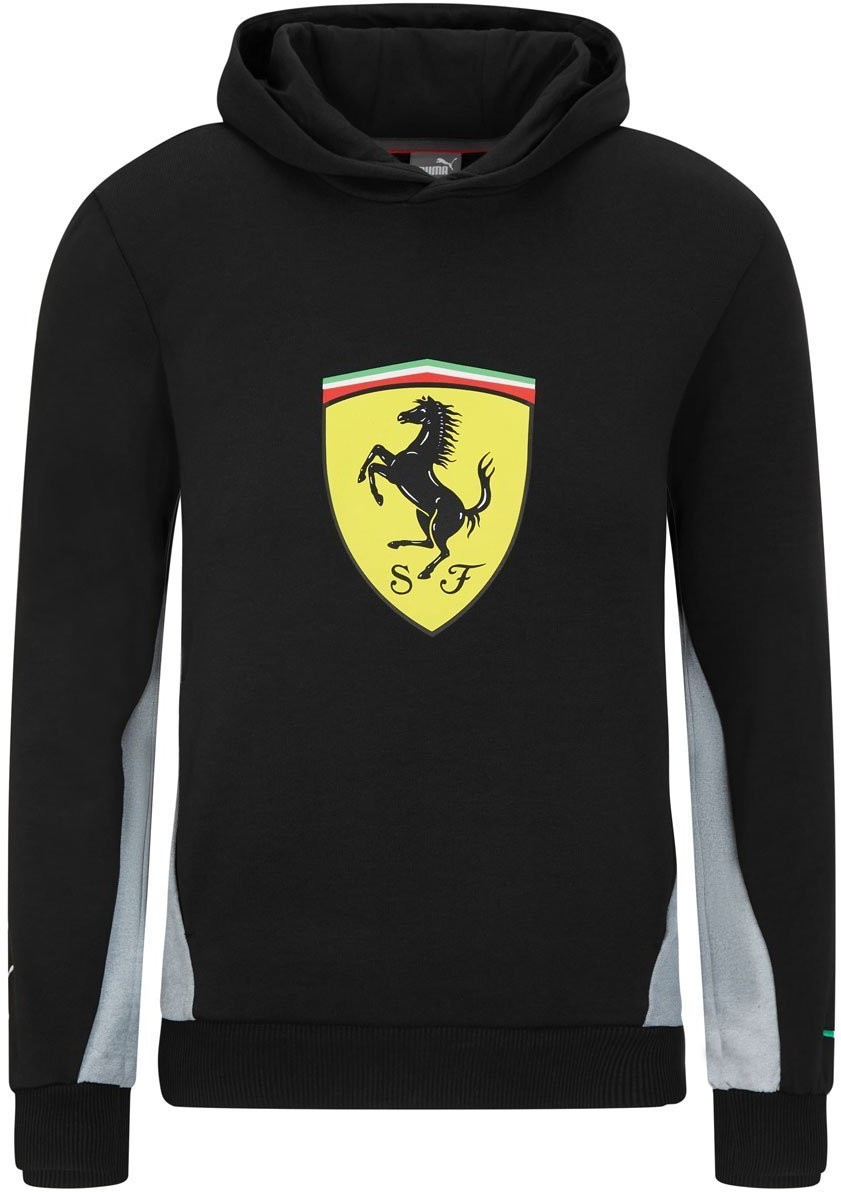 Bluzy dla chłopców - Ferrari Scuderia F1 Team Bluza dziecięca Hoodie PUMA czarna Scuderia 2021 701210922002104 - grafika 1