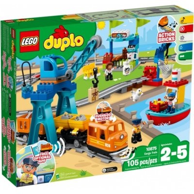 Klocki - LEGO Duplo Pociąg towarowy 10875 - grafika 1