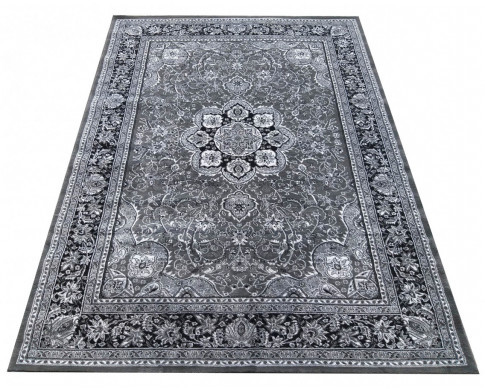 Dywany - Szary prostokątny dywan we wzory Harviso - grafika 1