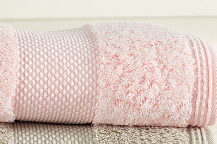 Ręczniki - Soft Cotton Luksusowe ręczniki kąpielowe DELUXE 75x150cm Różowy 8190 - grafika 1