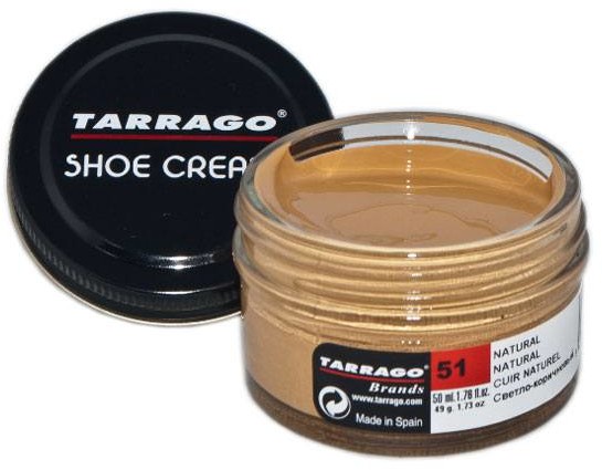 Akcesoria obuwnicze - TARRAGO Krem Pasta do Skór 50ml Shoe Cream 051 natural) 1620 - grafika 1