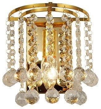Lampy ścienne - Reality Lampa kinkiet London Crystal złota,gold 227701-03 227701-03 - grafika 1