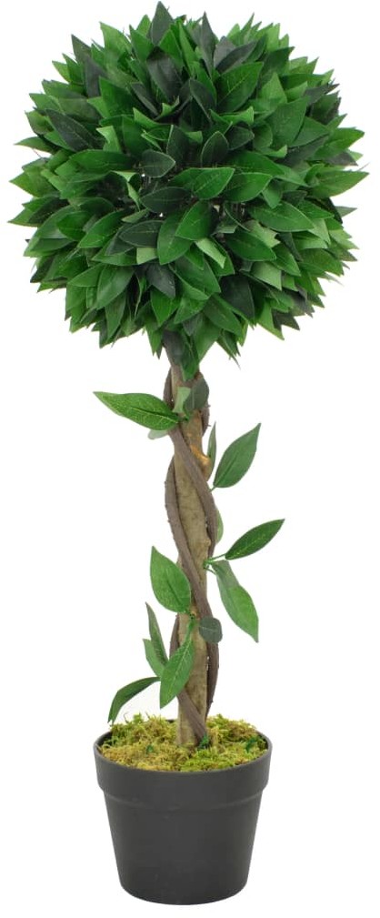 Sztuczne drzewka - vidaXL Sztuczne drzewko laurowe z doniczką, zielony, 70 cm - grafika 1