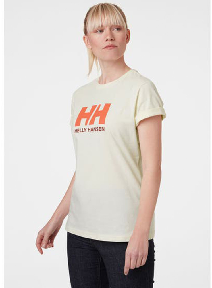 Koszule damskie - Helly Hansen Koszulka damska Helly Hansen Logo T-shirt white/navy - grafika 1