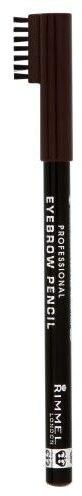 Eyelinery - Rimmel Professional Eyebrow Pencil kredka do brwi 001 Dark Brown 1,4g - grafika 1