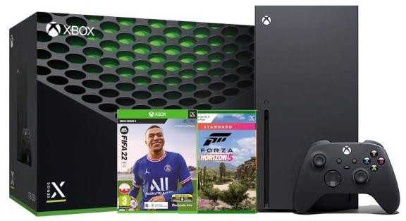 Konsole Xbox - Microsoft Xbox Series X 1TB Czarny + Forza Horizon 5 + FIFA 22 - grafika 1